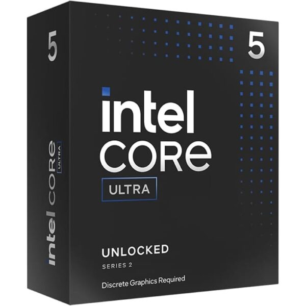 Intel Core Ultra 5 245KF 4.2 GHz LGA 1851 Processor, 14-Cores & 14-Threads, 26 MB Cache, 5.2 GHz Max Turbo Frequency, Dual Channel DDR5 Memory, 192GB Max Memory Size