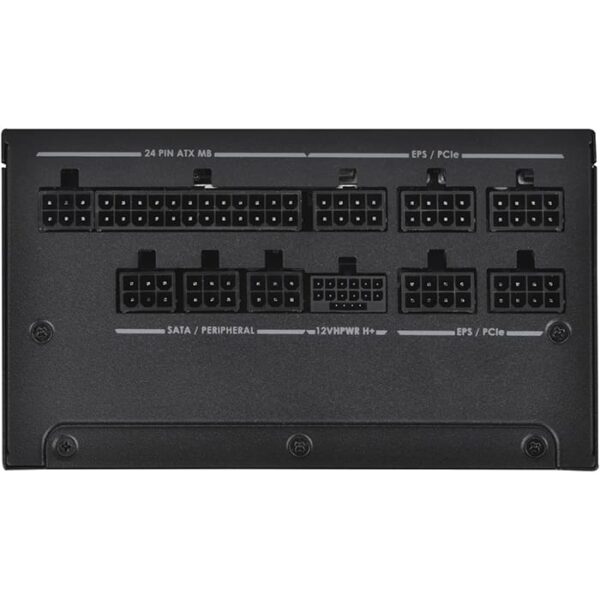Silverstone DA1000R Fully Modular ATX Power Supply, Cybenetics Gold, 1000W Max Output Power, Gen5 12VHPWR PCIe Connector, 135mm Silent FDB Fan, Active PFC, White | SST-DA1000R-GM-WWW - Image 2