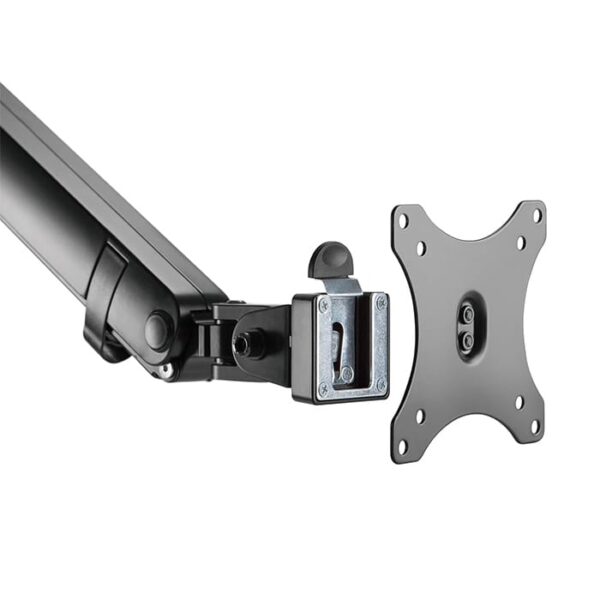 SilverStone ARM13 Single Monitor Arm w/ Mechanical Spring Design & Versatile Adjustability, For Monitors Up To 32" Size & 9kg, VESA Mounting Interface, 100mm x 100mm Mounting Hole, Black | SST-ARM13 - Image 3