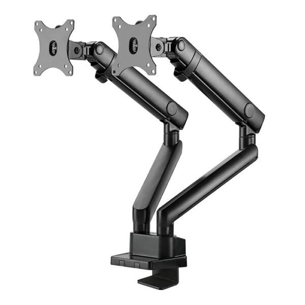 SilverStone ARM25 Dual Monitor Arm w/ Mechanical Spring Design Versatile Adjustability, Monitors Up To 32" Size 9kg Weight, VESA Mounting Interface Standard, 100mm Mounting Hole, Black l SST-ARM25 - Image 4