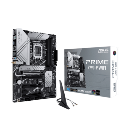 Asus Prime Z790-P WiFi ATX Motherboard, Socket Intel LGA1700, Z790 Chipset, PCIe 5.0, 128GB DDR5 Max Memory, 3x M 2 Slots, WiFi 6, Bluetooth v5.2, 2.5Gb LAN, 14+1 Power Stages | 90MB1CJ0-M1EAY0