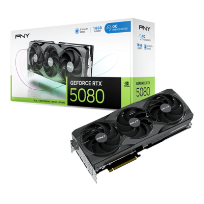 PNY GeForce RTX 5080 OC Edition 16GB Graphics card | VCG508016TFXPB1-O