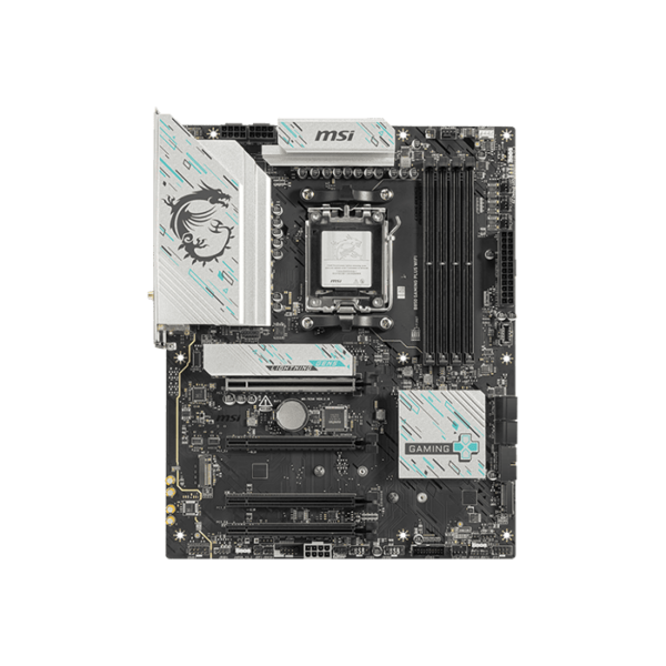 MSI B850 Gaming Plus WiFi AM5 ATX Motherboard, AMD B850 Chipset, 4x DDR5 UDIMM Slots, Up to 256GB Max Memory, 4x PCIe x16 Slots, 3x M.2 Slots, WiFi & BT Connectivity | 911-7E56-001 - Image 2