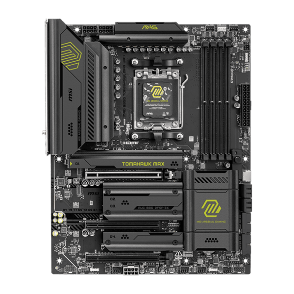 MSI MAG B850 TOMAHAWK MAX WIFI ATX AM5 Motherboard, 4x DDR5 UDIMM, Max Memory 256GB upto 8400+ MT/s (OC), PCIe 5.0 x16, M.2 Gen5, Wi-Fi 7 | 911-7E62-002 - Image 4