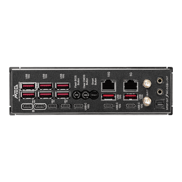 MSI MEG X870E Godlike E-ATX AMD Motherboard, AMD X870E Chipset, 4x DDR5 UDIMM Slot, Up to 256GB Max Memory, 2x PCI-E x16 Slot, 7x M.2 Storage Slot | 911-7E48-003 - Image 2