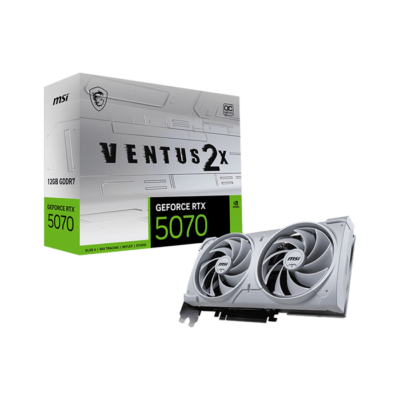 MSI GeForce RTX 5070 Ventus 2X OC White 12GB GDDR7 Graphics Card, DLSS 4 | 912-V532-010