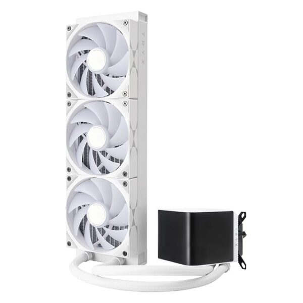 TRYX Panorama ARGB 360 L-shaped AMOLED Screen Liquid Cooler, White | L-P360A-AS3M-G0W - Image 2