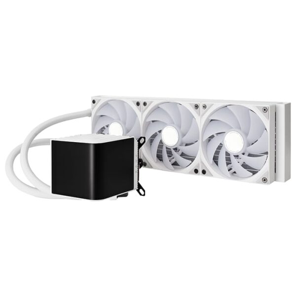 TRYX Panorama ARGB 360 L-shaped AMOLED Screen Liquid Cooler, White | L-P360A-AS3M-G0W - Image 3