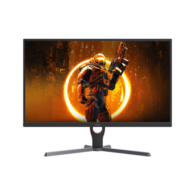 AOC 24G11E Gaming Monitor, 24″ FHD IPS Display, 180Hz Refresh Rate, 0.5ms (MPRT) Response Time, 16.7m Display Colors, AdaptiveSync Technology, 3-Sided Frameless, Black | 24G11E