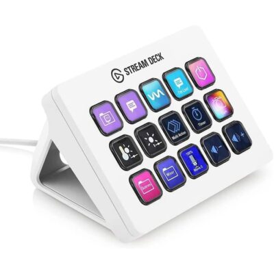 Elgato MK2 Programmable LCD Keys Stream Deck – White | 10GBA9911
