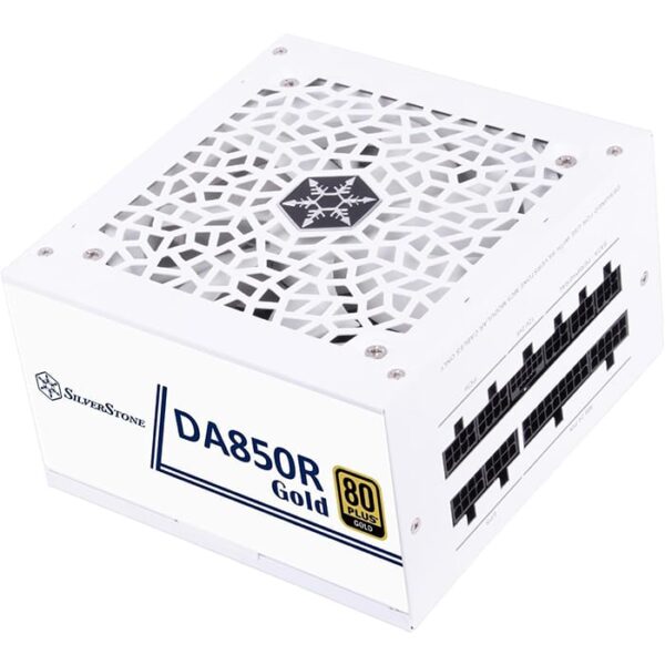 SilverStone DA850R Fully Modular Power Supply, 80 PLUS Gold, 850W ATX 3.0 & PCIe 5.0, Active PFC, Silent 120mm Fan, Advanced Protections, 12V-2x6 PCIe Connector, White | SST-DA850R-GMA-WWW - Image 3