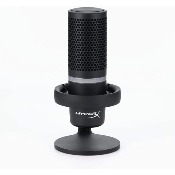 HyperX Duocast 4P5E2AA USB Microphone, Designed For Streaming, Low Profile Shock Mount, Tap To Mute Sensor, Two Polar Patterns, Compatible For Windows / Mac, Black | 4P5E2AA - Image 2