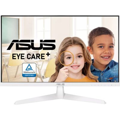 ASUS VY249HE-W Eye Care Monitor, 24 inch (23.8 inch viewable) FHD (1920 x 1080), IPS, 75Hz, IPS, 1ms (MPRT), FreeSync, Eye Care Plus technology