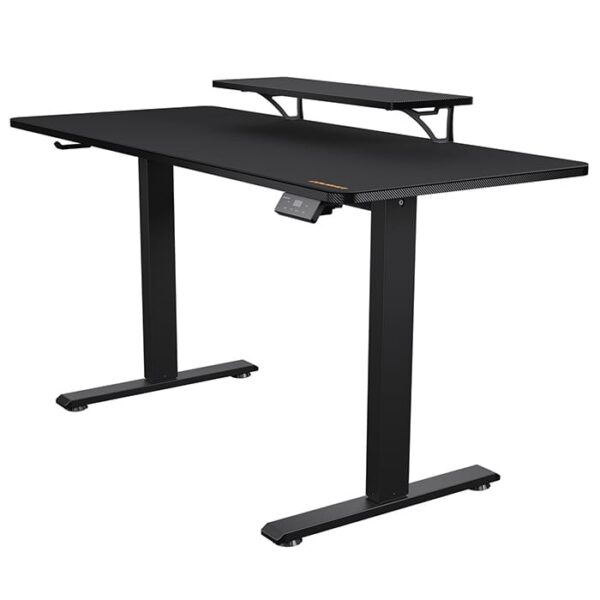 Cougar E-STAR 140 Gaming Desk, Full Desk Mouse Pad, Removable Monitor Stand, Shields for Transmission Shaft & Motor, Cable Tray for Easy Management, Headset Hook, Black | 3MSTA3WB.0001 - Image 2