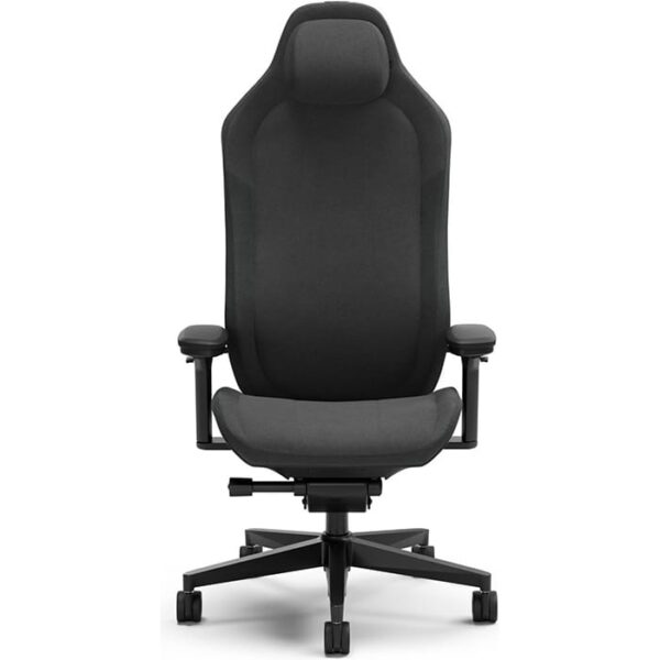 Fractal Refine Gaming Chair, Woven Non-Organic Fabric Cover, Synchro-Tilt Mechanism, Hubless 65mm with Soft PU Casters, Adjustable Lumbar Support, Class 4 Gas Piston, Fabric Dark | FD-CH-RE1F-01