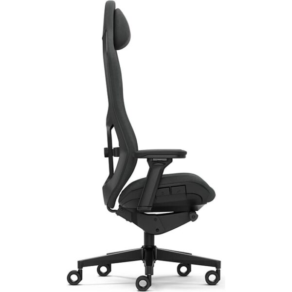 Fractal Refine Gaming Chair, Woven Non-Organic Fabric Cover, Synchro-Tilt Mechanism, Hubless 65mm with Soft PU Casters, Adjustable Lumbar Support, Class 4 Gas Piston, Fabric Dark | FD-CH-RE1F-01 - Image 3