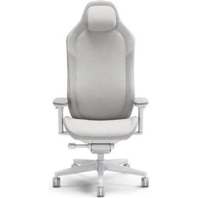 Fractal Refine Gaming Chair, Woven Non-Organic Fabric Cover, Synchro-Tilt Mechanism, Hubless 65mm with Soft PU Casters, Adjustable Lumbar Support, Class 4 Gas Piston, Fabric Light | FD-CH-RE1F-02