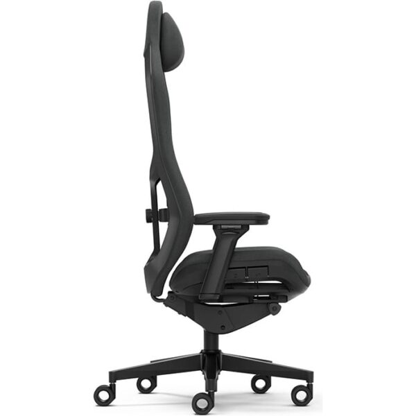 Fractal Refine Gaming Chair, Nylon Reinforced Mesh Fabric Cover, Synchro-Tilt Mechanism, Hubless 65mm with Soft PU Casters, Adjustable Lumbar Support, Class 4 Gas Piston, Mesh Dark | FD-CH-RE1M-01 - Image 3