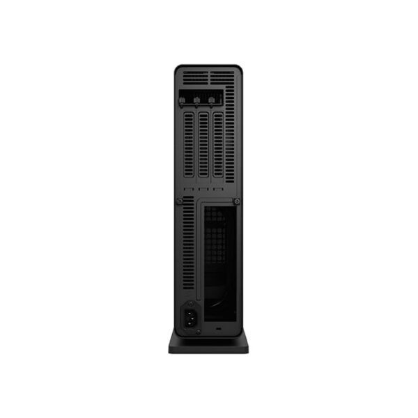 Fractal Design Ridge Mini-ITX Small Form Factor Case, 4 x 2.5" Drive Bays, Steel Frame Side Panels, 2x 140mm Fans Included, 3x Expansion Slots, Pre-Installed PCIe 4.0 Riser Card, Black | FD-C-RID1N-11 - Image 2