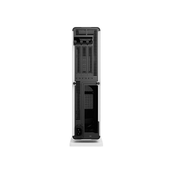 Fractal Design Ridge Mini-ITX Small Form Factor Case, 4 x 2.5" Drive Bays, Steel Frame Side Panels, 2x 140mm Fans Included, 3x Expansion Slots, Pre-Installed PCIe 4.0 Riser Card, White | FD-C-RID1N-12 - Image 2