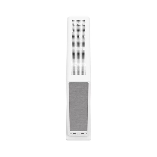 Fractal Design Ridge Mini-ITX Small Form Factor Case, 4 x 2.5" Drive Bays, Steel Frame Side Panels, 2x 140mm Fans Included, 3x Expansion Slots, Pre-Installed PCIe 4.0 Riser Card, White | FD-C-RID1N-12 - Image 4