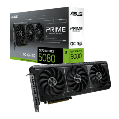 ASUS PRIME GeForce RTX 5080 16GB GDDR7 OC Edition Graphics Card, l 90YV0LX0-M0NA00