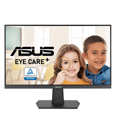 ASUS VA27EHF Eye Care Gaming Monitor, 27″ IPS Frameless Display, FHD Resolution, 100Hz Refresh Rate, 1ms MPRT Response Time, Adaptive-Sync, Low Blue Light, Wall Mountable, HDMI v1.4, Black | 90LM0550-B04170