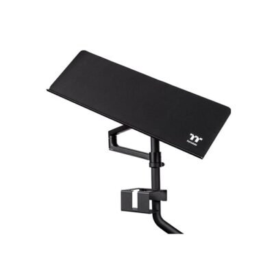 Thermaltake Keyboard & Mouse Tray, 650 x 238mm Size, 320mm Height, +90°~-45° Tilt Range, +180°~-180° Swivel Range, 3 Horizontal Rotation Axes, Black | GSC-ACC-KBASBB-01