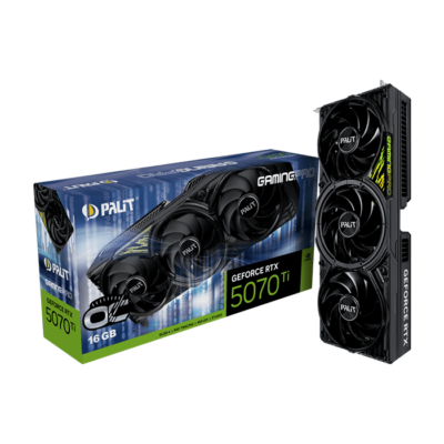 Palit GeForce RTX 5070 Ti GamingPro OC 16GB GDDR7 Graphics Card, DLSS 4 | NE7507TS19T2-GB2031A