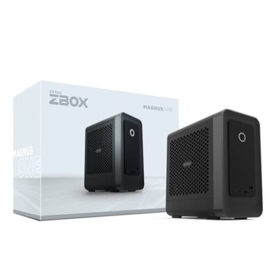 Zotac Magnus One ERP74070 Barebone Mini PC, Intel Core i7-13700 5.2GHz Processor, No Storage & Memory, GeForce RTX 4070 12GB GPU, Wi-Fi 6 AX1650, Bluetooth 5.2, Black | ZBOX-ERP74070C-BE