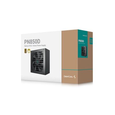 DeepCool PN850D Non-Modular Power Supply, 850W Power, 80 Plus Gold Certified, Active PFC + Full Bridge SRC LLC + DC to DC, Hydro Bearing, 120mm Fan Size, Black | R-PN850D-FC0B-UK