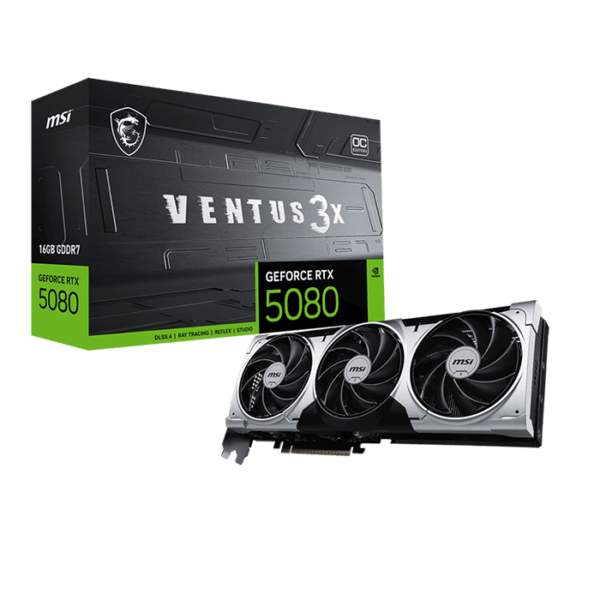 MSI RTX5080 VENTUS 3X OC PLUS 16GB Graphics Card | 912-V531-293