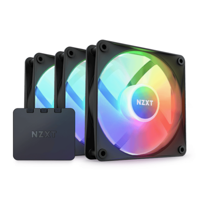 NZXT F120 CORE RGB 3 COOLER FAN-BLACK | RF-C12TF-B1