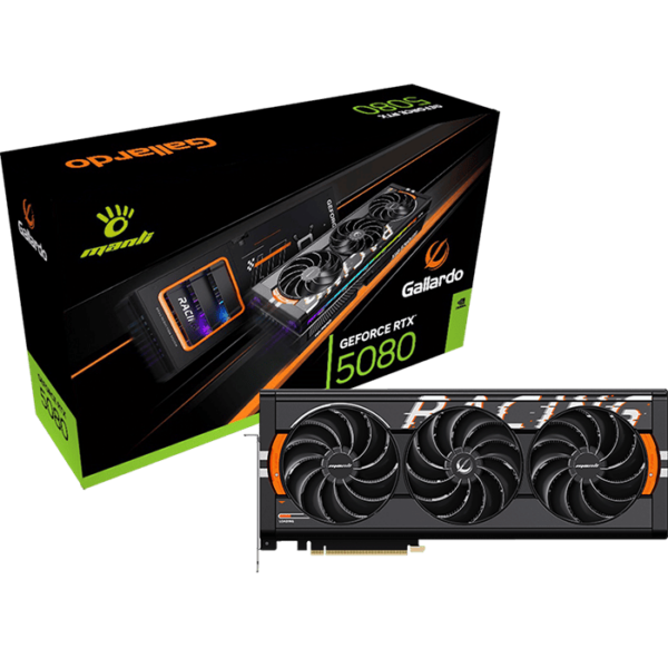 Manli Gallardo GeForce RTX 5080 OC 16GB GDDR7 VGA | M-N508GO/D716G-M3628