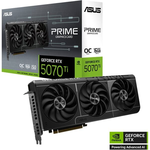 ASUS PRIME GeForce RTX 5070 Ti 16GB GDDR7 OC Edition Graphics card | 90YV0MF0-M0NA00