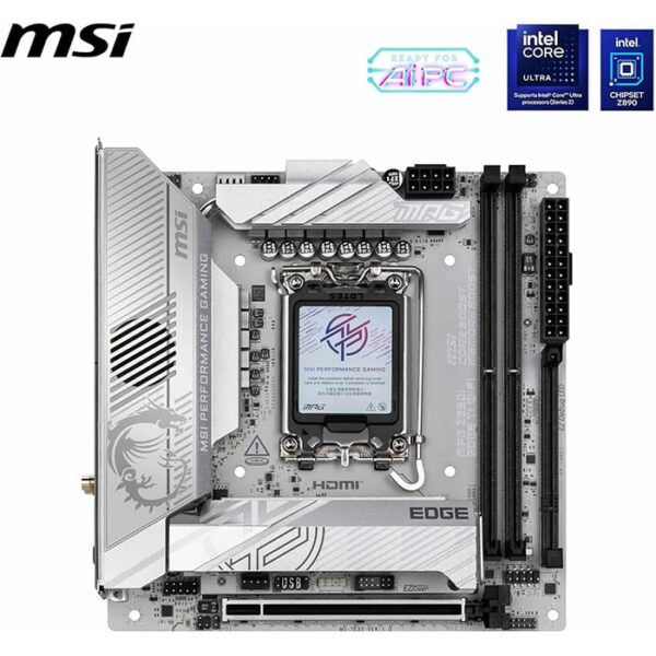 MSI MB MAG Z890I EDGE TI WIFI D5 LGA 1851 Mini ITX Motherboard | 911-7E33-004 - Image 2