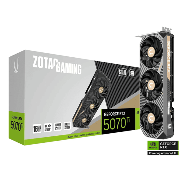 ZOTAC GAMING GeForce RTX 5070 Ti 16GB SOLID SFF Graphics card | ZT-B50710D3-10P
