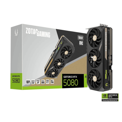 ZOTAC  GeForce RTX 5080 SOLID OC  Edition, GAMING Graphics card, Black l ZT-B50800J-10P