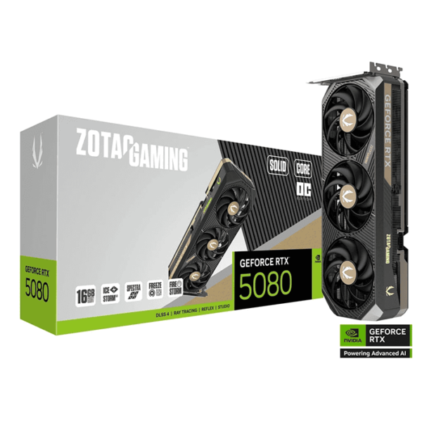 ZOTAC RTX5080 SOLID CORE 16GB OC Graphic Cards | ZT-B50800J2-10P