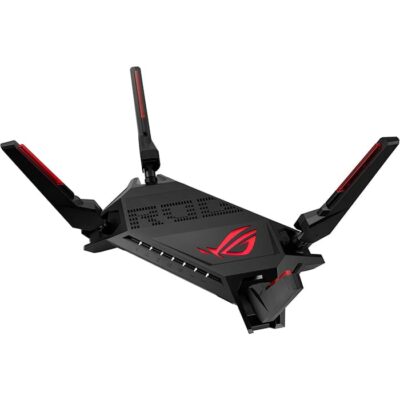 ASUS ROG Rapture GT-AX6000 WiFi 6 Gaming Router, 6000 Mbps, 2.5G Ports, WAN Aggregation, Game Acceleration, AiMesh, Black | 90IG0780-MU9B00