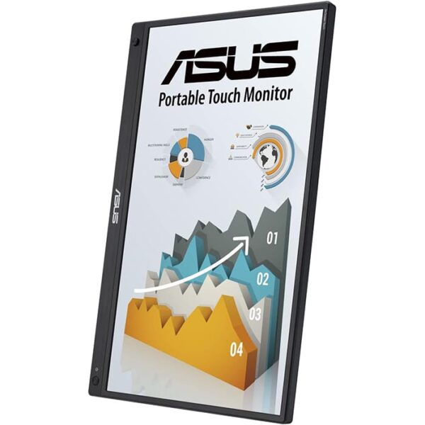 ASUS ZenScreen Touch MB16AHT Portable Monitor, 15.6" FHD IPS Display, 60Hz Refresh Rate, 5ms (GtG) Response Time, 262K Display Colors, Eye Care Technology, Black | 90LM0890-B01170 - Image 3