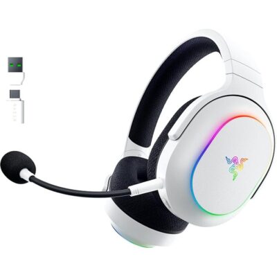RAZER BARRACUDA X CHROMA RGB GAMING WIRLESS HEADSET-WHITE | RZ04-05220200-R3M1