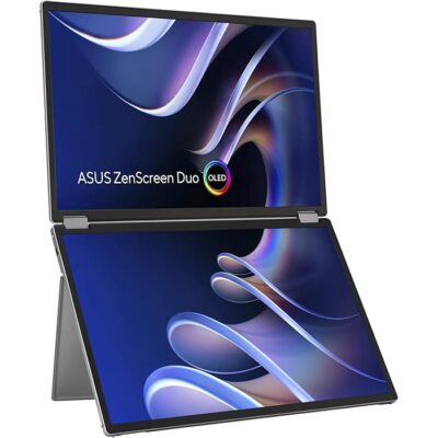 ASUS ZenScreen Duo OLED MQ149CD 360° Foldable Portable Monitor,Black | 90LM0AKV-B01N70