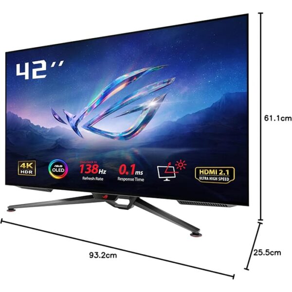 Asus ROG Swift PG42UQ 41.5inches 4k OLED Gaming monitor | 90LM0850-B01170 - Image 2