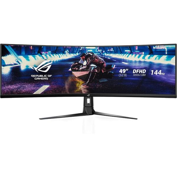 ROG Strix XG49VQ Super Ultra-Wide HD,49-inch 32:9 (3840 x 1080), 144Hz, FreeSync 2 HDR, DisplayHDR 400, DCI-P3: 90%, Shadow Boost Gaming Monitor | 90LM04H0-B01170