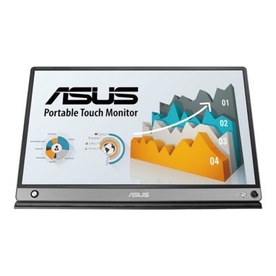 Asus ZenScreen MB16AMT USB Portable Monitor, 16″ IPS Display, FHD Resolution, 60Hz Refresh Rate, 5ms (GtG) Response Time, 7800mAh Battery Capacity, 1W x2 Built-In Speakers, Black | 90LM04S0-B01170