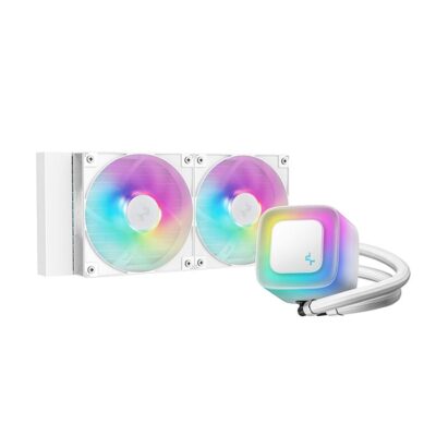 DEEPCOOL LE240 V2 ARGB COOLER FAN- WHITE | R-LE240-WHAMMN-G-2