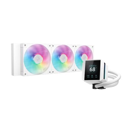 DEEPCOOL MYSTIQUE 360 LCD COOLER FAN RGB,WHITE | R-LX360-WHDSNMCP-G-1