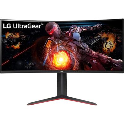 LG 34GP63A-B 34″ Curved Ultragear QHD (3440 x 1440) Display / 160Hz Refresh Rate / HDR10 / MaxxAudio (7Wx2) / AMD FreeSync Premium / 1ms MBR